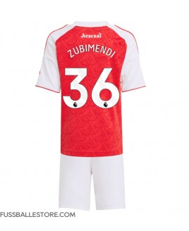 Günstige Arsenal Martin Zubimendi #36 Heimtrikotsatz Kinder 2025-26 Kurzarm (+ Kurze Hosen)